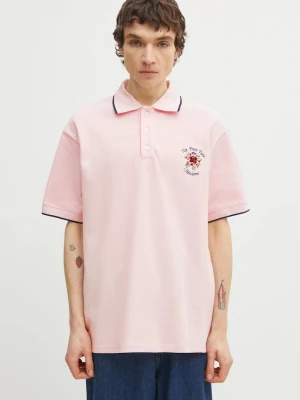 Obrázek produktu Drôle de Monsieur polo pánské bavlněné Polo Piqué Slogan Rose Drole de Monsieur růžová