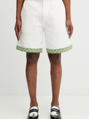 Obrázek produktu Drôle de Monsieur šortky pánské bavlněné Short Piqué Brodé Drole de Monsieur béžová