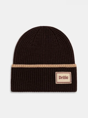 Obrázek produktu Drôle de Monsieur Vlněná čepice Le Bonnet Laine Drole de Monsieur hnědá