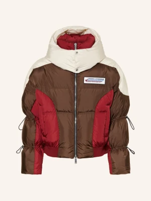 Obrázek produktu dsquared2 Péřové Bundy tmavě hnědá / červená / bílá