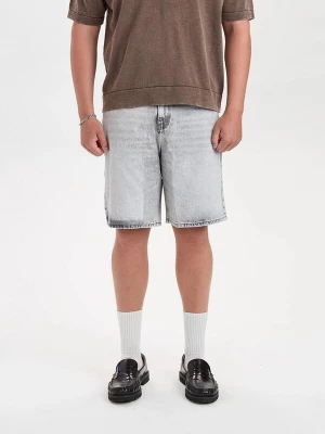 Obrázek produktu Dxnmxrk Džíny 'DXHektor Relaxed Fit Denim Shorts Grey' šedá džínová