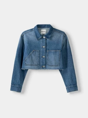 Obrázek produktu Džínová bunda Bershka světlemodrý denim