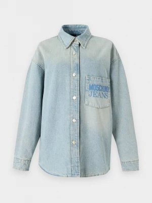 Obrázek produktu Džínová bunda MOSCHINO světlemodrý denim