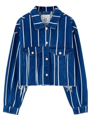 Obrázek produktu Džínová bunda PULL&BEAR tmavě modrá