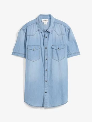 Obrázek produktu Džínová košile Slim Fit, krátký rukáv, z čisté organické bavlny BonPrix