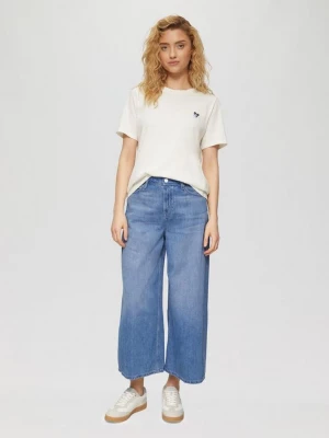 Obrázek produktu Džínové culottes / vysoký střih / extra široké nohavice / nestahující se s.Oliver modrá