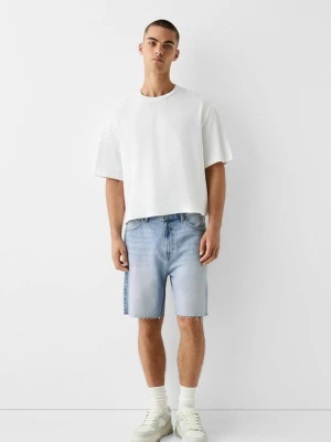 Obrázek produktu Džínové kraťasy Bershka světlemodrý denim