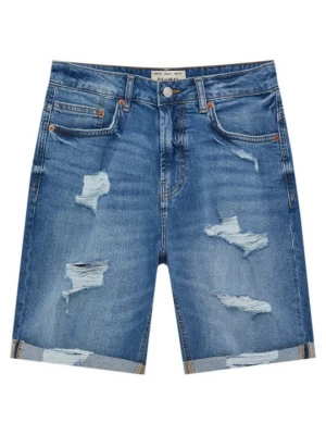Obrázek produktu Džínové kraťasy PULL&BEAR modrý denim