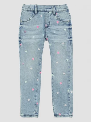 Obrázek produktu Džínové tregíny / skinny fit / mid rise / skinny leg / s výšivkou s.Oliver modrá