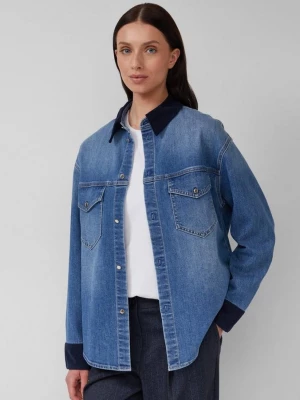 Obrázek produktu Džínový overshirt s manšestrovými detaily s.Oliver modrá