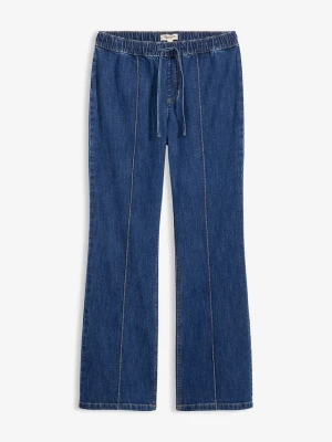 Obrázek produktu Dżinsy bootcut ze średnim stanem, wygodny pas BonPrix niebieski
