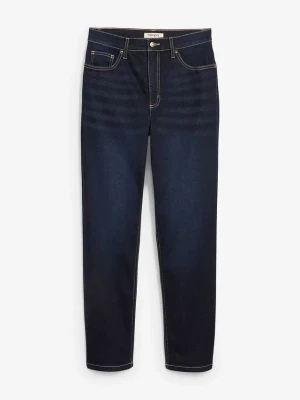 Obrázek produktu Dżinsy cropped, high waist, straight BonPrix niebieski