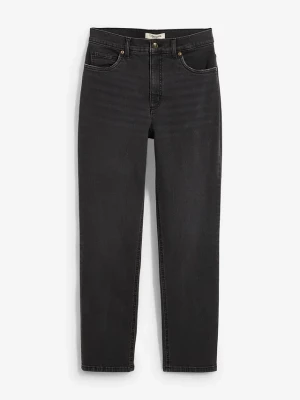 Obrázek produktu Dżinsy cropped, high waist, straight BonPrix szary