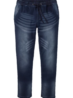 Obrázek produktu Dżinsy dresowe slim fit, straight BonPrix niebieski