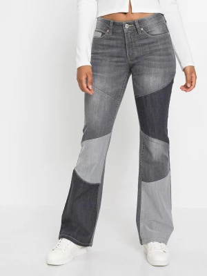 Obrázek produktu Dżinsy Flared mid waist BonPrix szary