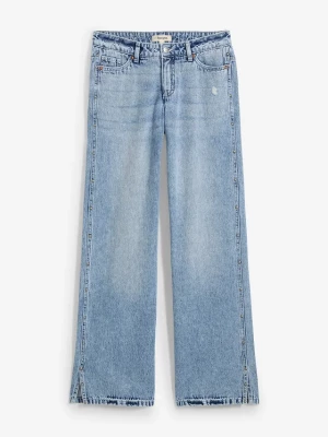 Obrázek produktu Dżinsy Loose Straight, mid waist, low stretch BonPrix niebieski
