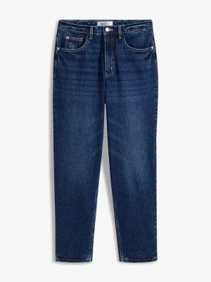 Obrázek produktu Dżinsy mom, high waist, low stretch, cropped BonPrix niebieski