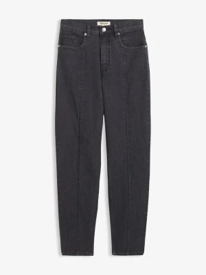 Obrázek produktu Dżinsy Mom, high waist, ze stretchem BonPrix szary