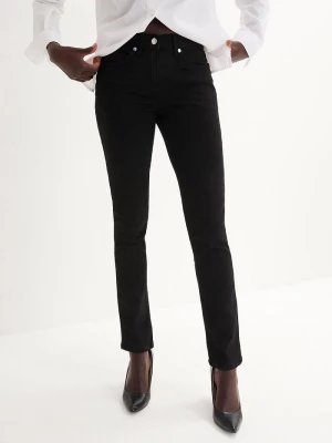 Obrázek produktu Dżinsy o kroju slim fit, mid waist, z dużą zawartością stretchu BonPrix czarny