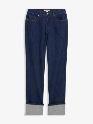 Obrázek produktu Dżinsy o luźnym kroju high waist, straigt BonPrix niebieski
