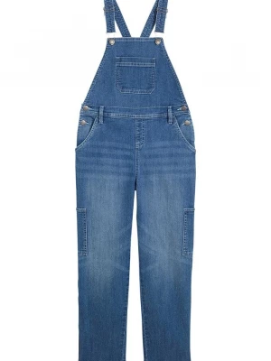 Obrázek produktu Dżinsy ogrodniczki wide leg BonPrix niebieski