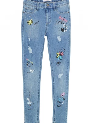 Obrázek produktu Dżinsy skinny, mid waist BonPrix niebieski