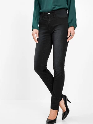 Obrázek produktu Dżinsy Skinny, mid waist, ze stretchem BonPrix czarny