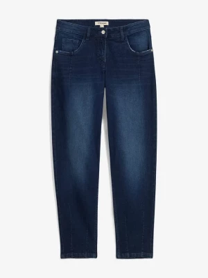 Obrázek produktu Dżinsy typu barrel, mid waist BonPrix niebieski