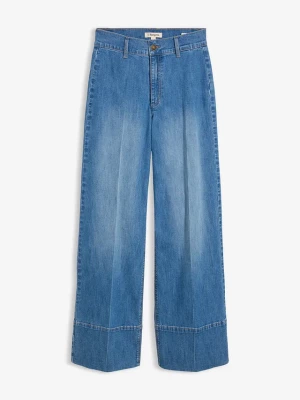 Obrázek produktu Dżinsy wide leg, high waist BonPrix niebieski