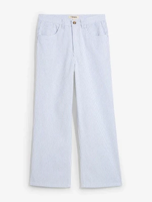 Obrázek produktu Dżinsy Wide Leg, high waist, cropped BonPrix biały