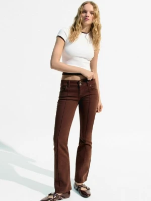 Obrázek produktu Džíny Bootcut Bershka hnědá