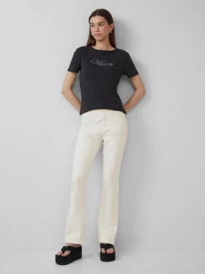 Obrázek produktu Džíny Reena / Slim Fit / High Rise / Flared Leg QS krémová