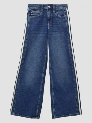 Obrázek produktu Džíny / Regular fit / Mid rise / Wide leg / Kontrastní pruhy s.Oliver modrá