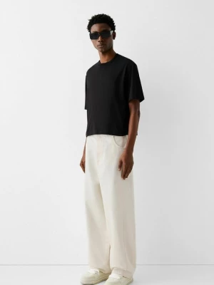 Obrázek produktu Džíny Relaxed Fit Bershka béžová