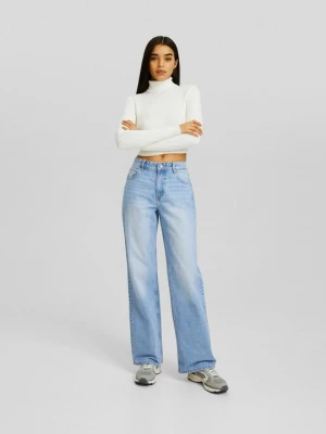 Obrázek produktu Džíny Relaxed Fit Bershka světlemodrý denim