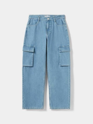 Obrázek produktu Džíny Relaxed Fit Bershka světlemodrý denim