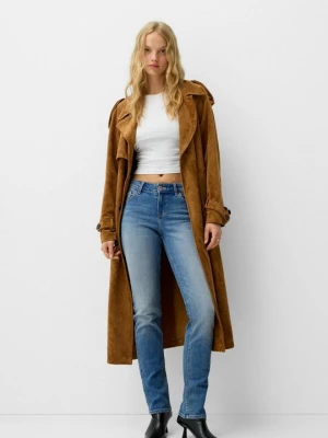 Obrázek produktu Džíny Slim Fit Bershka tmavě modrá