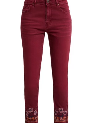 Obrázek produktu Džíny Slim Fit Desigual bordeaux