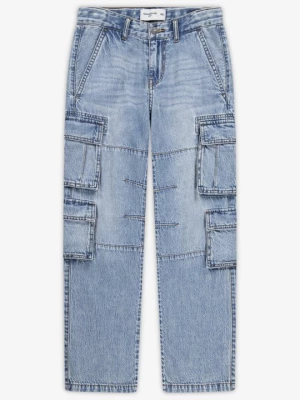 Obrázek produktu Džíny Straight Fit Abercrombie & Fitch melírovaná světle modrá