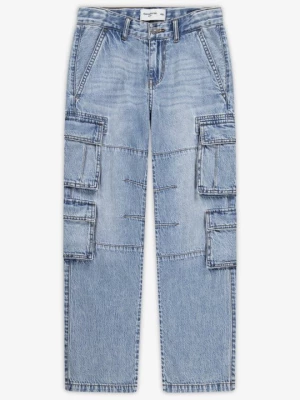 Obrázek produktu Džíny Straight Fit Abercrombie & Fitch skvrnitě světle modrá
