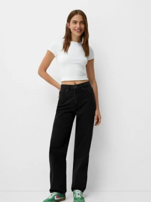 Obrázek produktu Džíny Straight Fit Bershka černý denim