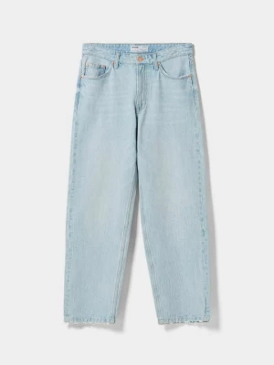 Obrázek produktu Džíny Straight Fit Bershka světle modrá