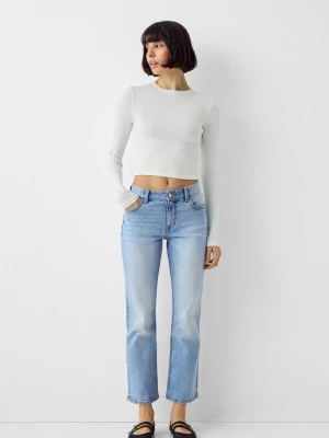 Obrázek produktu Džíny Straight Fit Bershka světlemodrý denim
