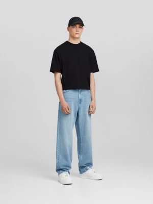Obrázek produktu Džíny Straight Fit Bershka světlemodrý denim