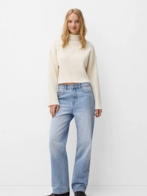 Obrázek produktu Džíny Straight Fit Bershka světlemodrý denim