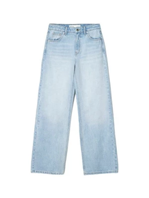 Obrázek produktu Džíny Straight Fit Bershka světlemodrý denim