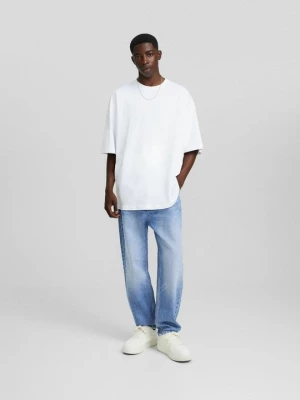 Obrázek produktu Džíny Straight Fit Bershka světlemodrý denim