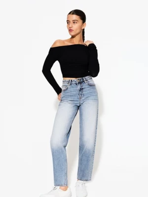 Obrázek produktu Džíny Straight Fit Bershka světlemodrý denim