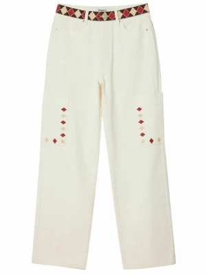 Obrázek produktu Džíny Straight Fit Desigual béžová