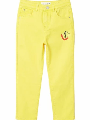 Obrázek produktu Džíny Straight Fit Desigual žlutá
